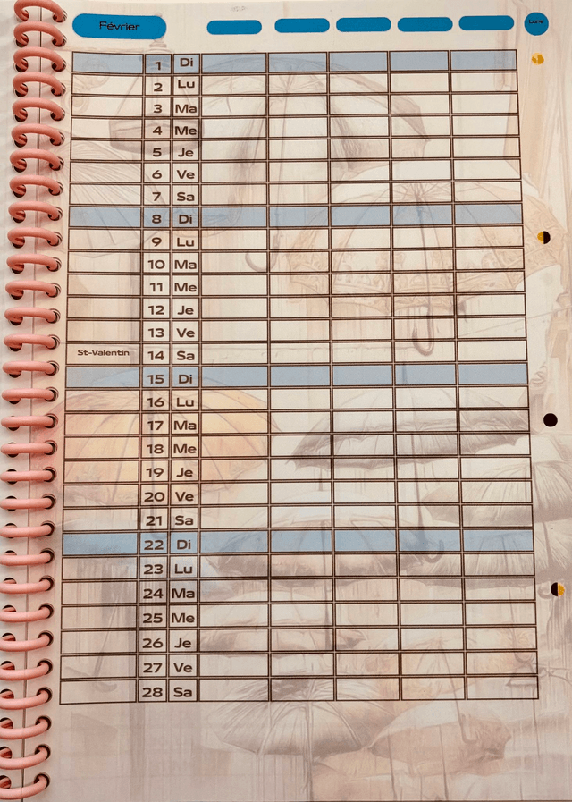 Calendrier familial annuel