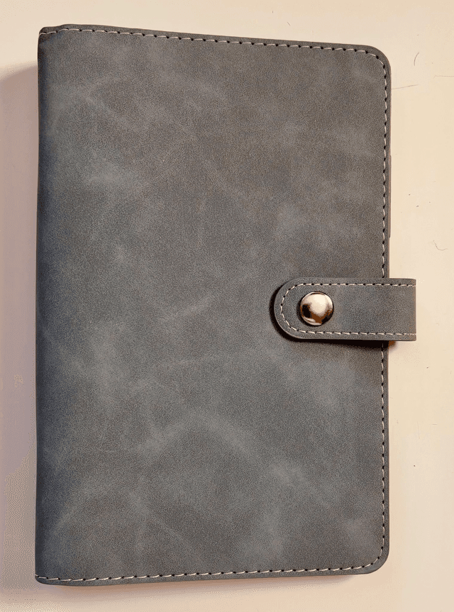 Classeur bleu gris